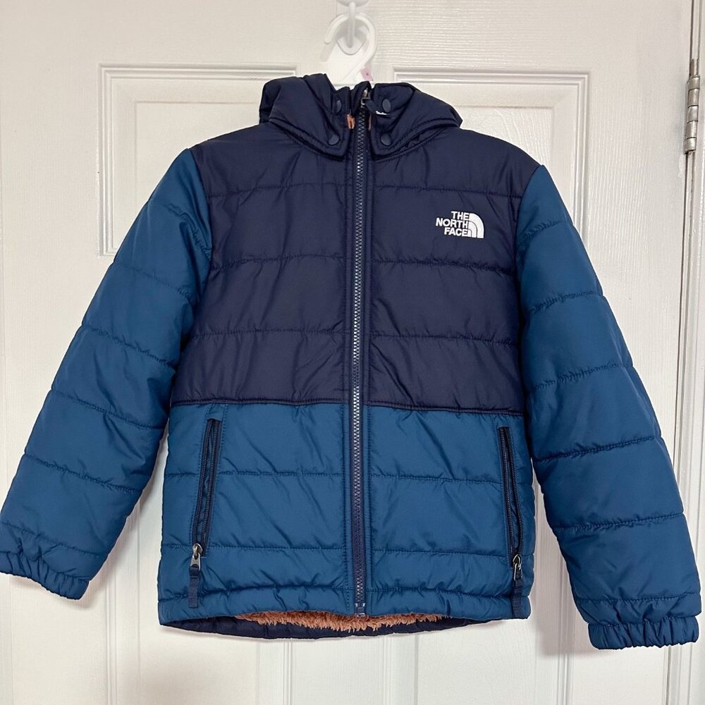 The North Face Reversible Winter Hooded Jacket Boys' Size S (7/8)
